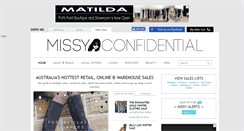 Desktop Screenshot of missyconfidential.com.au